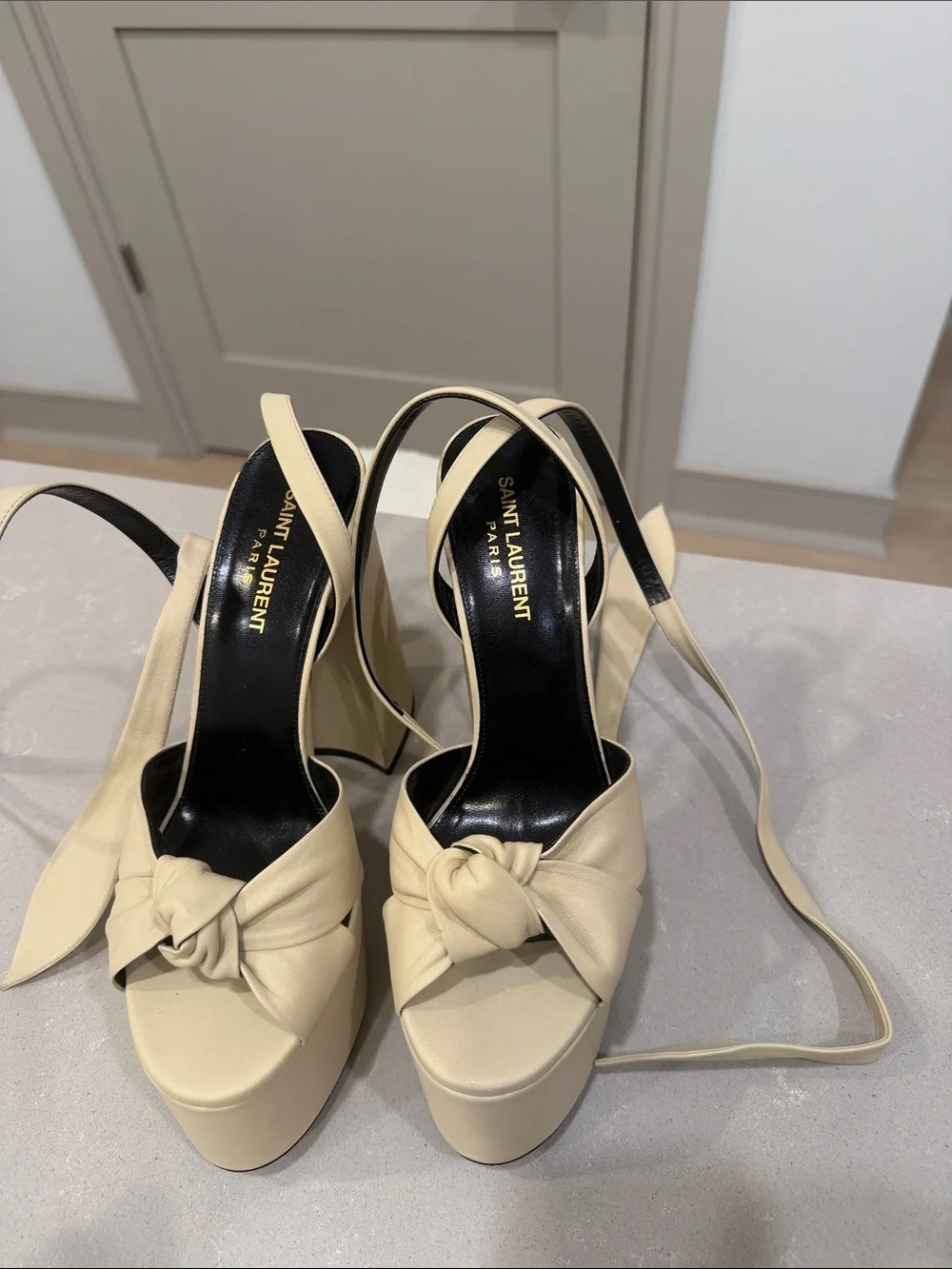 Saint Laurent high platform